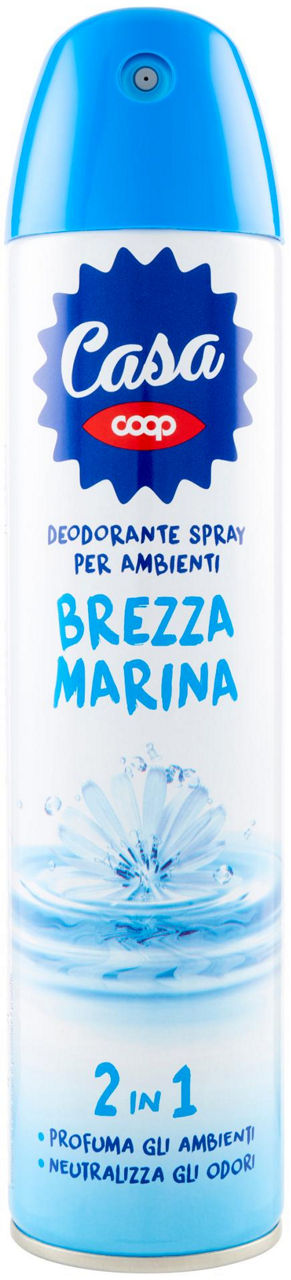 Deodorante spray per ambienti coop casa brezza marina bombola 300 ml