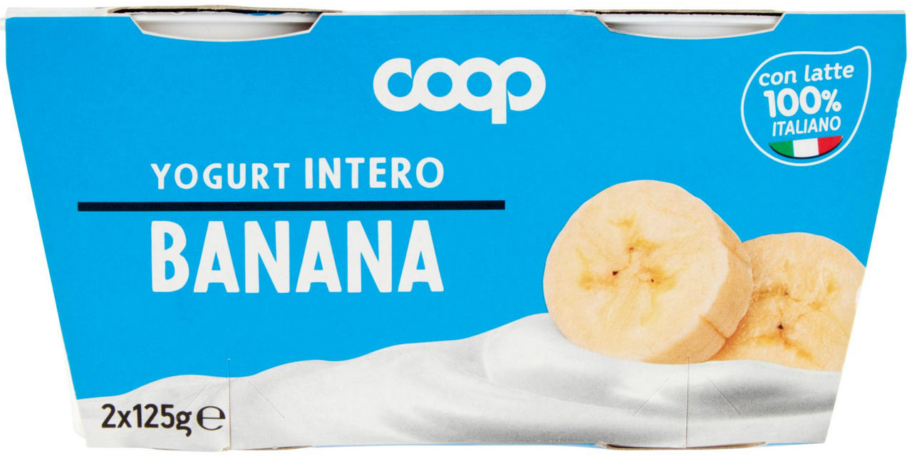 Yogurt intero alla banana 2 pz da 125 gr