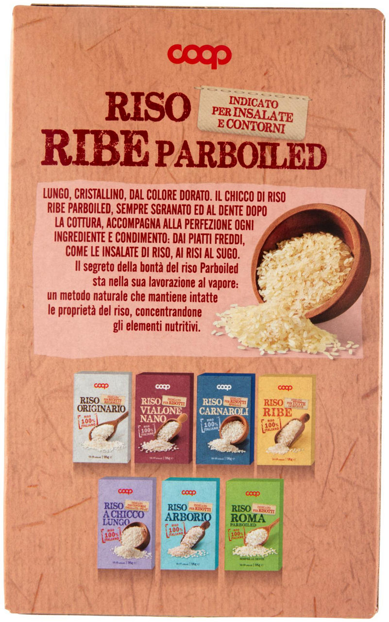 RISO RIBE PARBOILED COOP SOTTOVUOTO SCATOLA KG.1 - 2