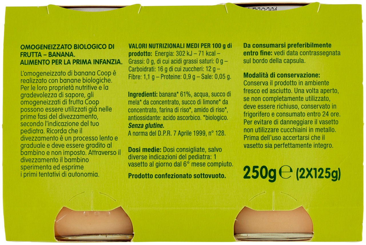 banana omogeneizzato Biologico 2 x 125 g - Immagine 21