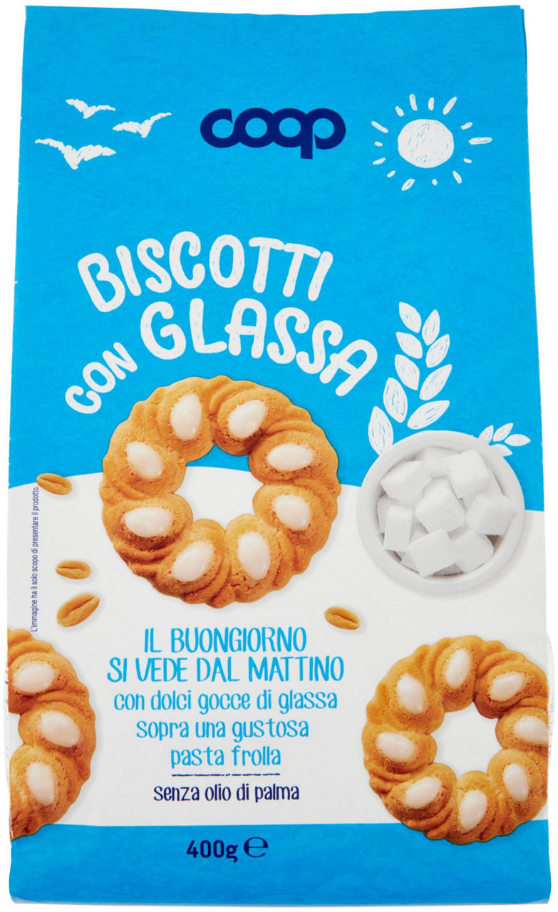 Biscotti frollini con glassa 400 gr