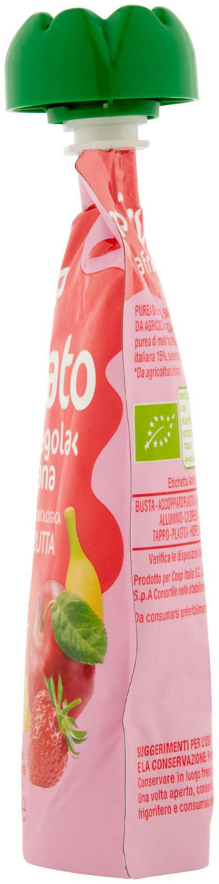 FRULLATO 100% MELA-FRAGOLA-BANANA BIOLOGICO COOP DOY-PACK ML 90 - Immagine 31