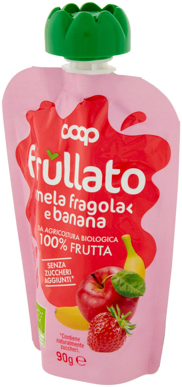 FRULLATO 100% MELA-FRAGOLA-BANANA BIOLOGICO COOP DOY-PACK ML 90 - Immagine 61