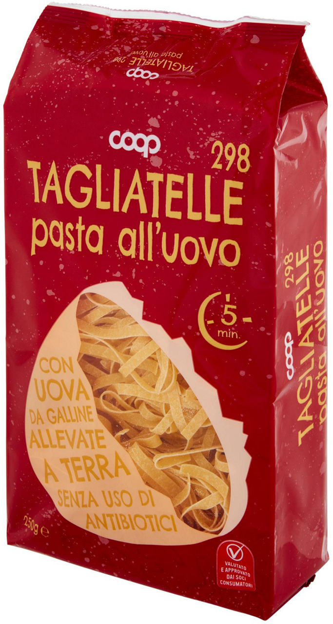 TAGLIATELLE UOVO N.298 COOP S/USO DI ANTIBIOTICI VASC.G 250 - Immagine 61