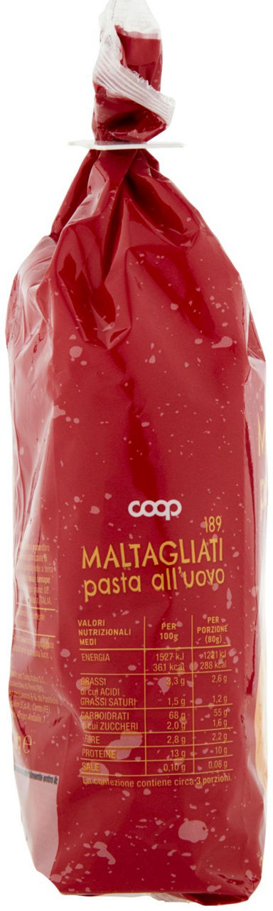 MALTAGLIATI ALL'UOVO N.189 COOP SENZA USO DI ANTIBIOTICI SACCHETTO G250 - Immagine 11