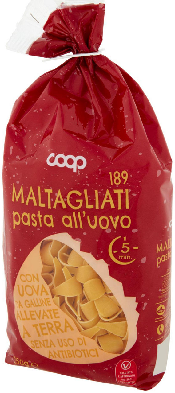 MALTAGLIATI ALL'UOVO N.189 COOP SENZA USO DI ANTIBIOTICI SACCHETTO G250 - Immagine 61