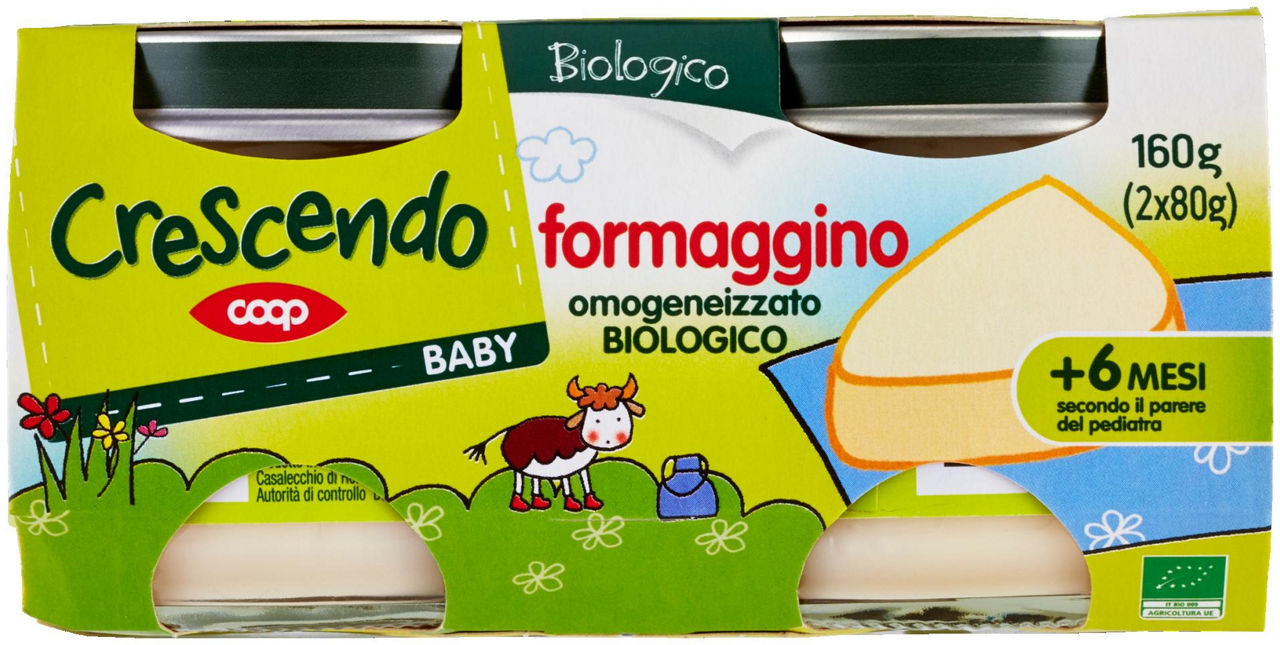 Baby formaggino omogeneizzato Biologico 2 x 80 g - 0