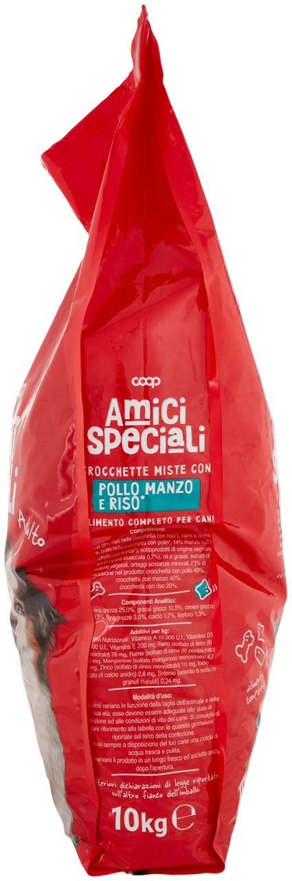 CROCCHETTE CANE POLLO/MANZO/RISO AMICI SPECIALI COOP SACCO KG.10 - 7