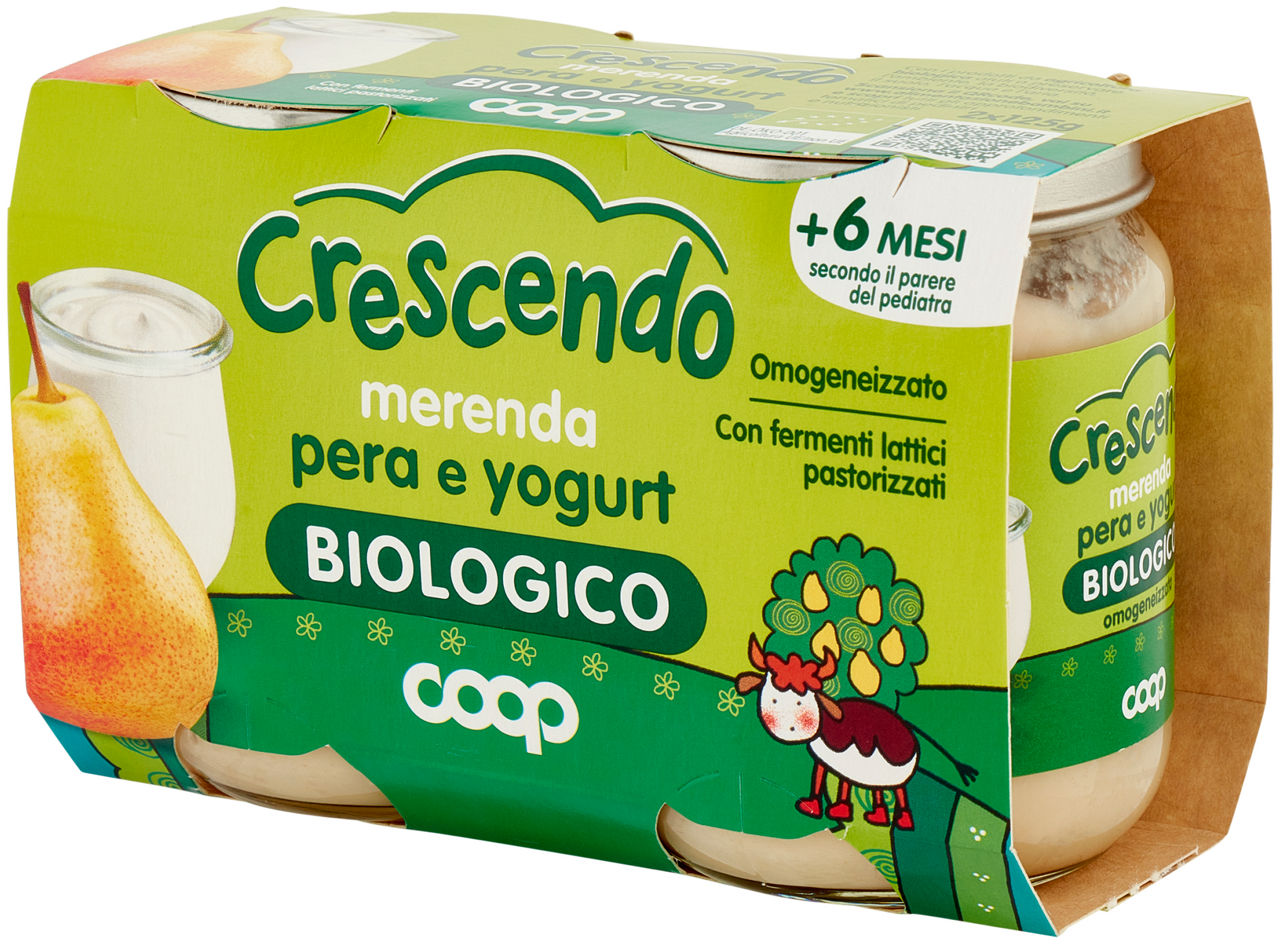 merenda pera e yogurt omogeneizzato Biologico 2 x 125 g - Immagine 61