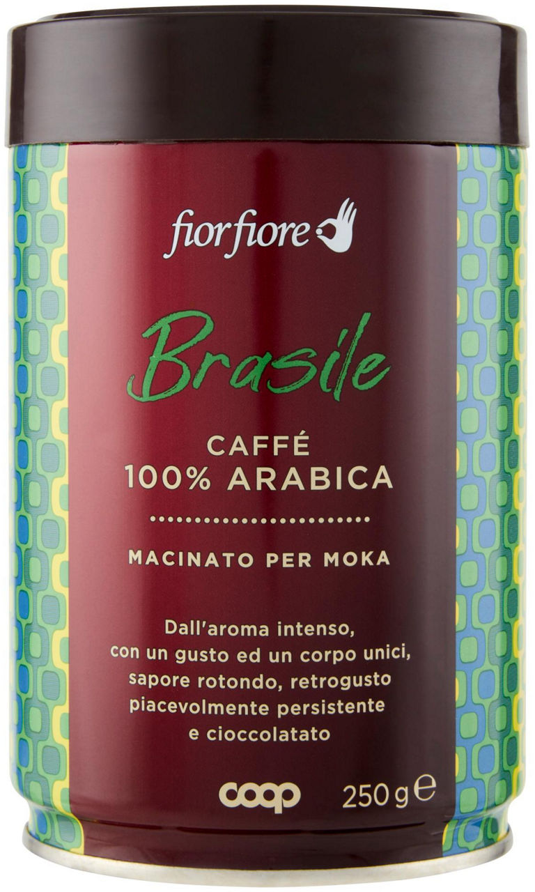 CAFFE' ARABICA BRASILE FIOR FIORE COOP LATTA G 250 - 0
