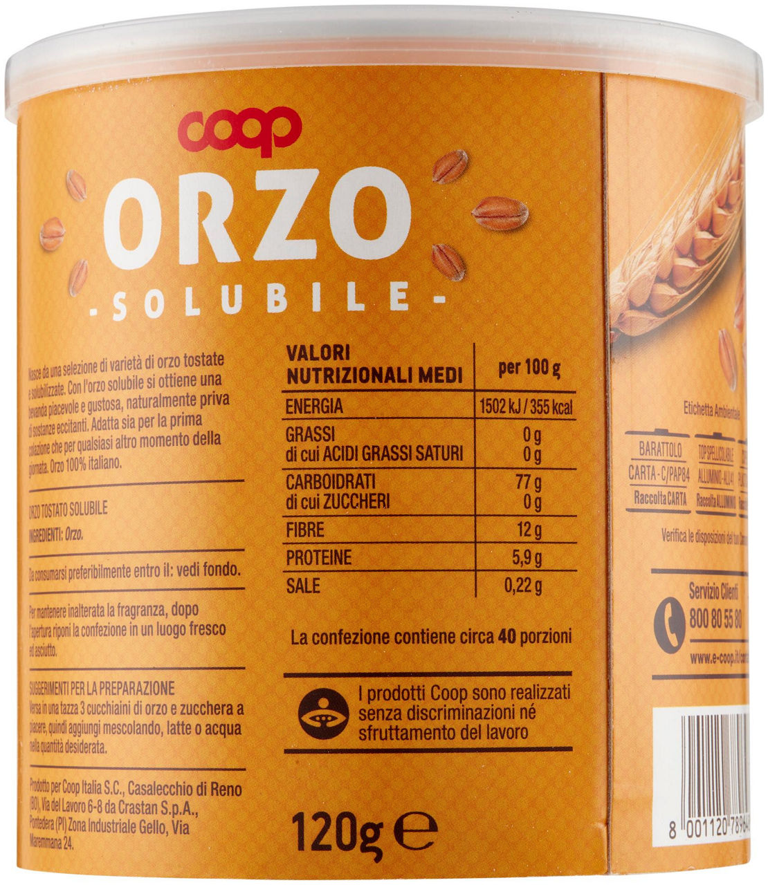 Orzo solubile 120 g - 2