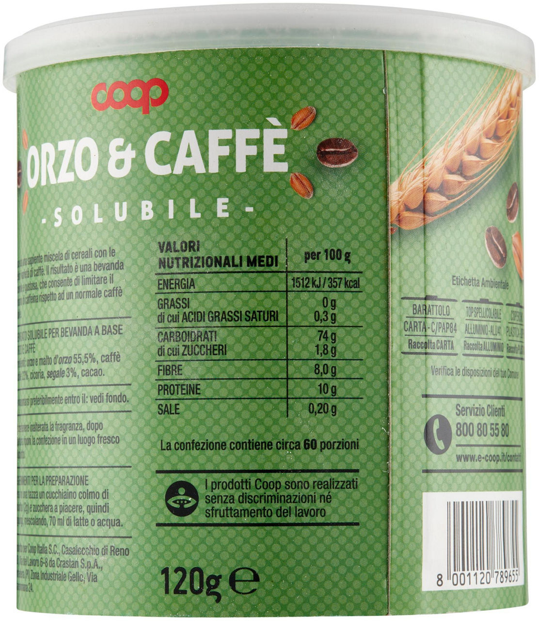 Orzo e Caffè solubile 120 g - 2