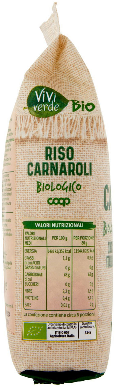 riso caranaroli Biologico 100% italiano Vivi Verde 500 g - 1