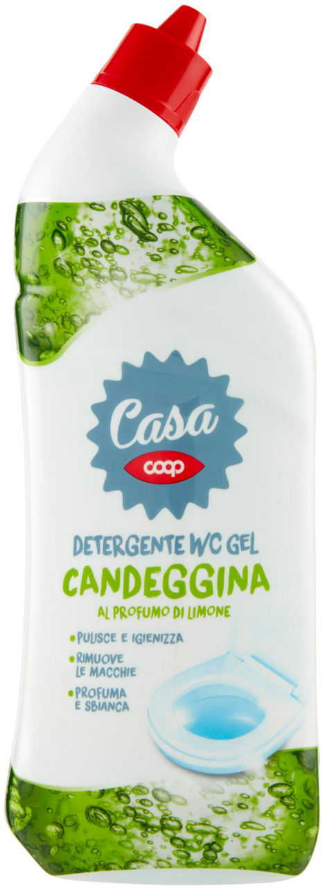 Detergente wc gel coop candeggina limone flacone ml.750
