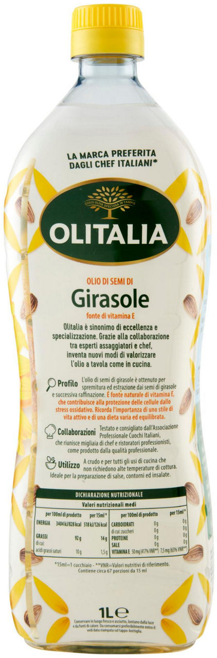 OLIO DI SEMI DI GIRASOLE FIORD'OLIO OLITALIA LT 1 - Immagine 21