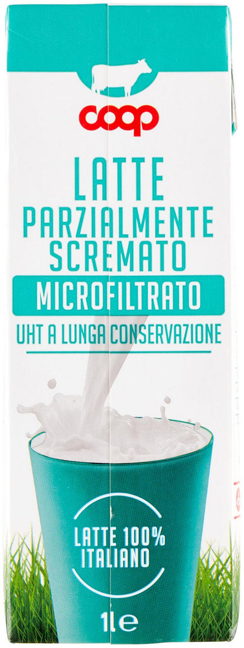 Latte UHT parzialmente scremato microfiltrato a Lunga Conservazione 1 l - 2