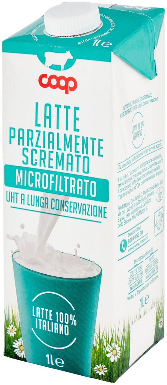 Latte UHT parzialmente scremato microfiltrato a Lunga Conservazione 1 l - 6
