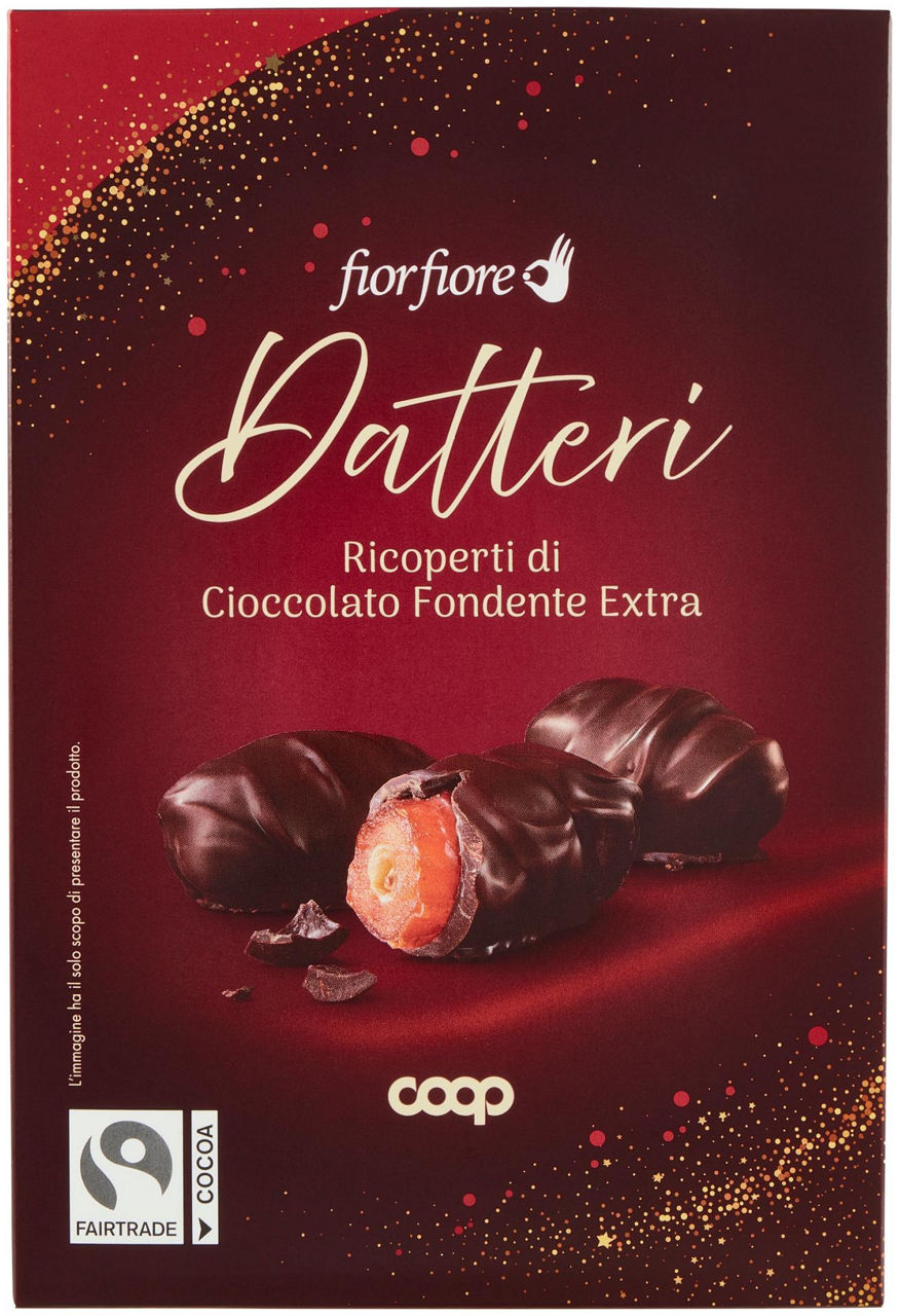 Datteri ricoperti di cioccolato fior fiore coop g150