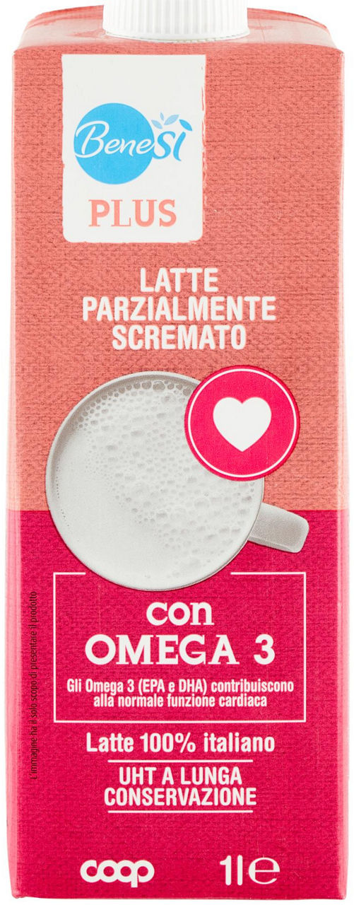 Latte con omega 3 parzialmente scremato 1 lt