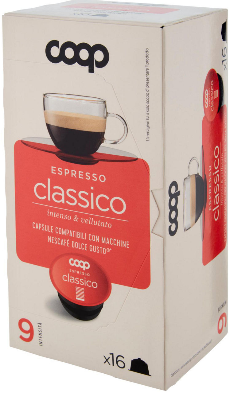 CAFFE' CAPSULE COMPATIBILI DOLCE GUSTO COOP MISCELA CLASSICA PZ 16X7,3G G116,8 - 6