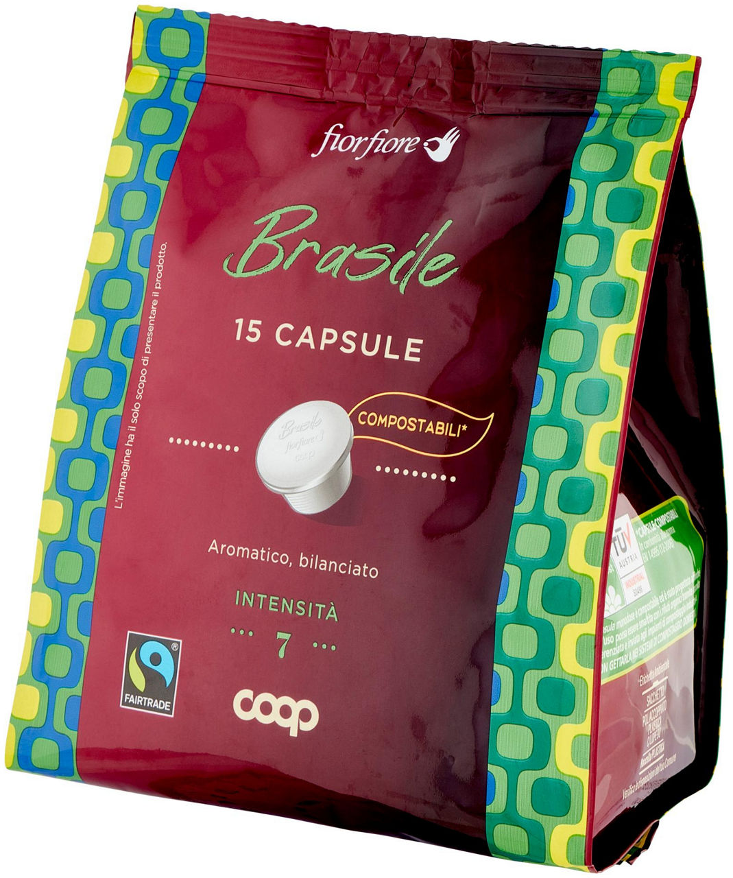 CAFFE' CPS COMPOSTABILI FIOR FIORE COOP ARABICA BRASILE FAIR TRADE PZ 15X6G G90 - 6