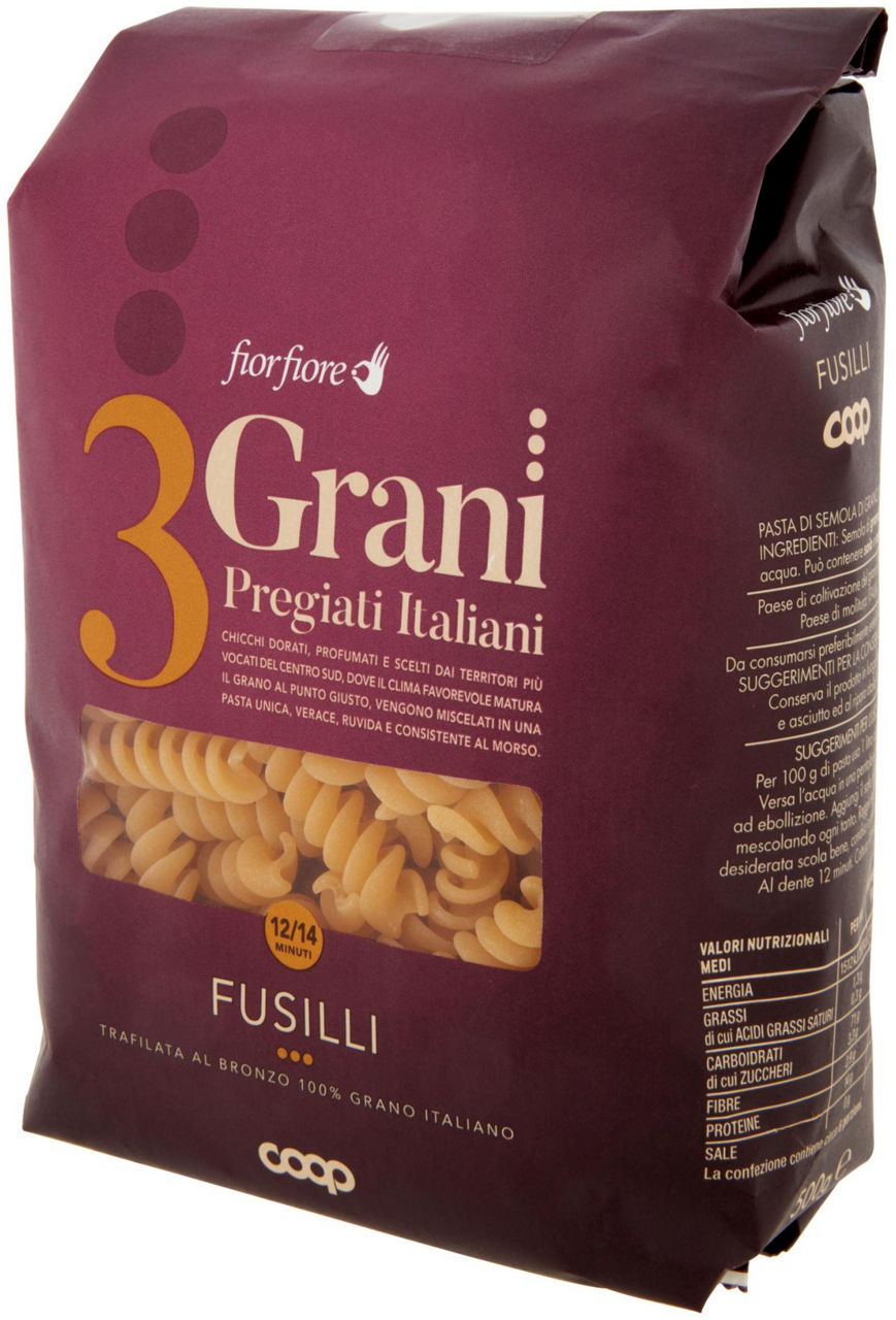 PASTA DI SEMOLA FUSILLI FIOR FIORE 3 GRANI COOP G500 - Immagine 61