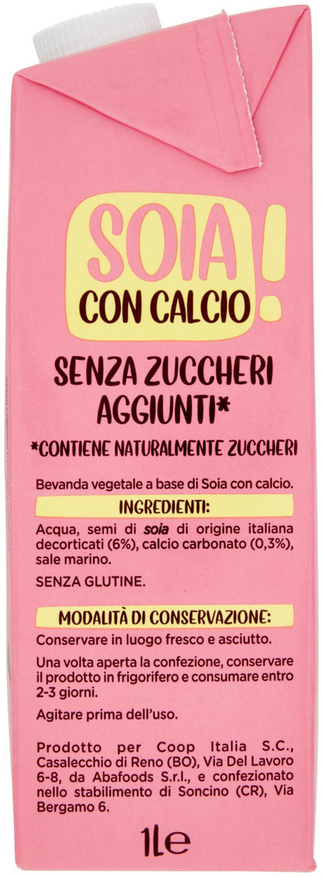 BEVANDA DI SOIA ARRICCHITA CON CALCIO SENZA ZUCCHERI AGGIUNTI COOP L 1 - Immagine 31