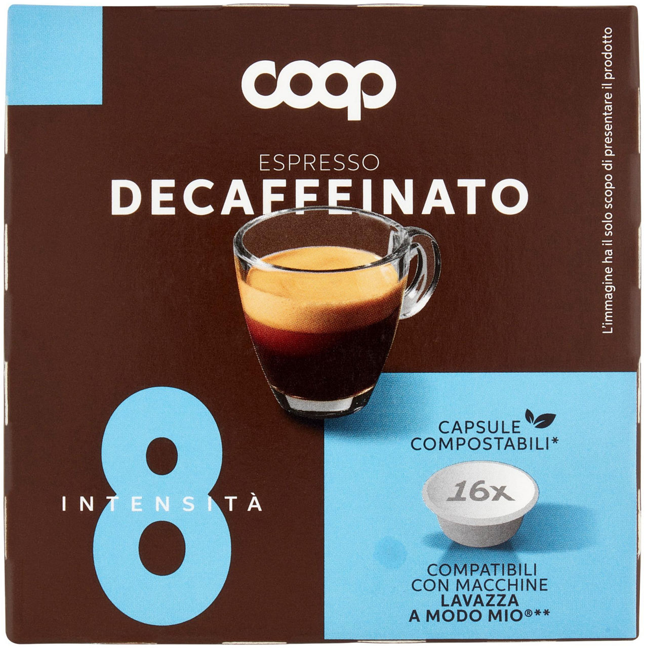 CAFFE' CAPSULE COMPATIBILI A MODO MIO COOP MISCELA DECA PZ 16X7,5G G 120 - 0