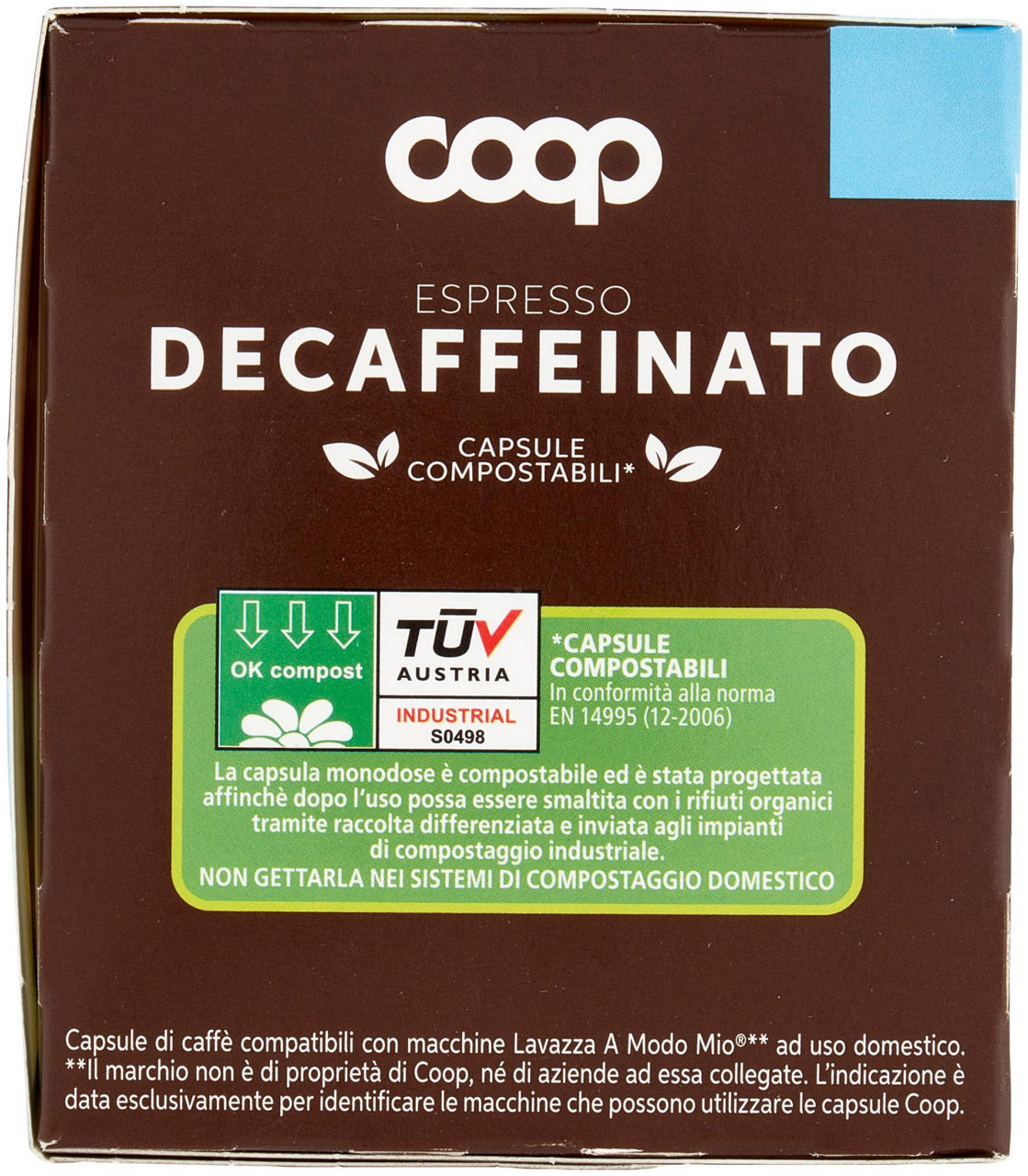 CAFFE' CAPSULE COMPATIBILI A MODO MIO COOP MISCELA DECA PZ 16X7,5G G 120 - 1