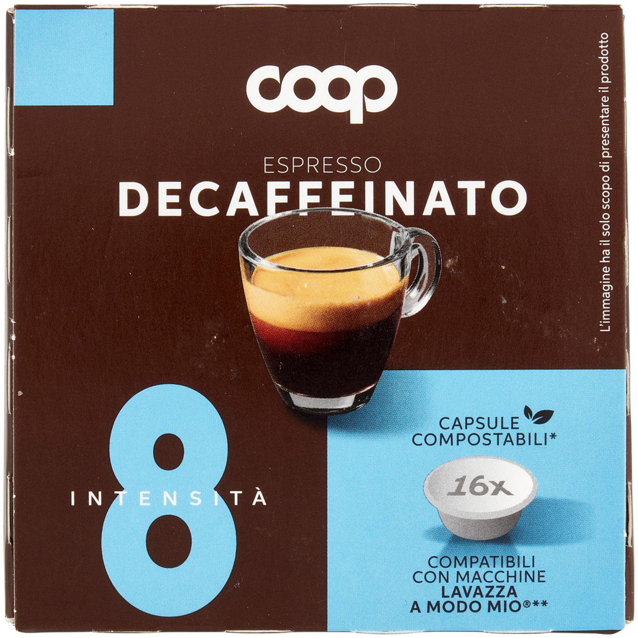 CAFFE' CAPSULE COMPATIBILI A MODO MIO COOP MISCELA DECA PZ 16X7,5G G 120 - 2