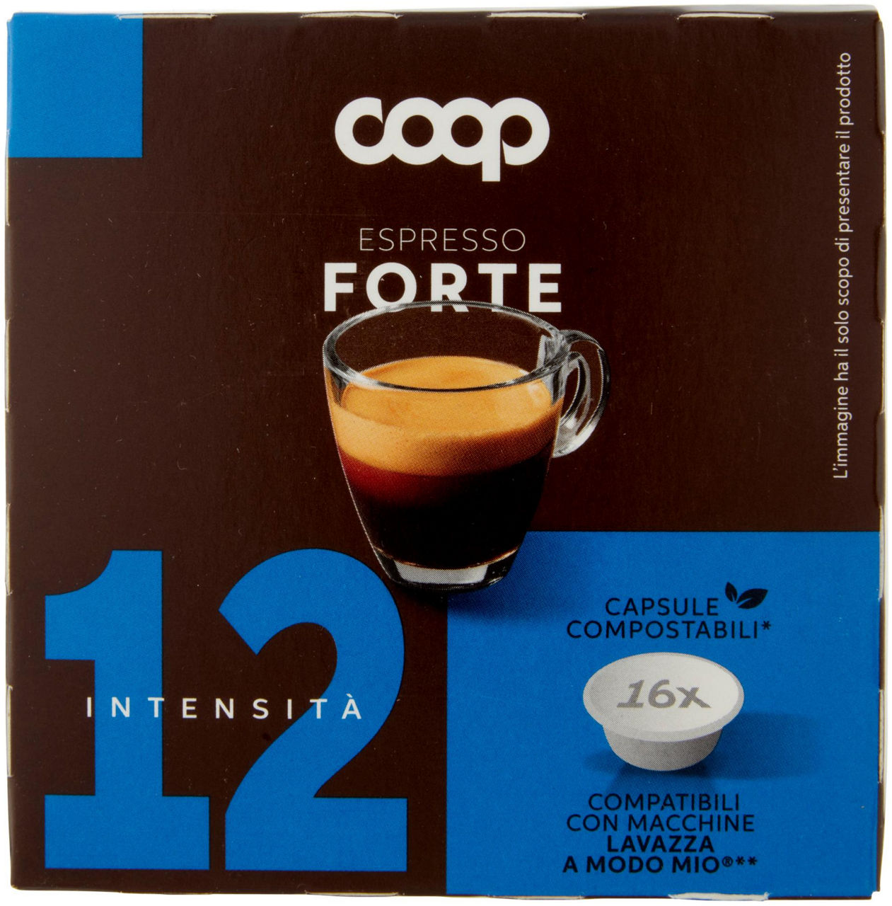 CAFFE' CAPSULE COMPATIBILI A MODO MIO COOP MISCELA FORTE PZ 16X7,5G G 120 - 2