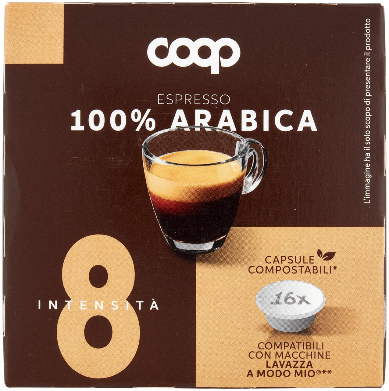 CAFFE' CAPSULE COMPATIBILI A MODO MIO COOP MISCELA ARABICA PZ 16X7,5G G 120 - 2