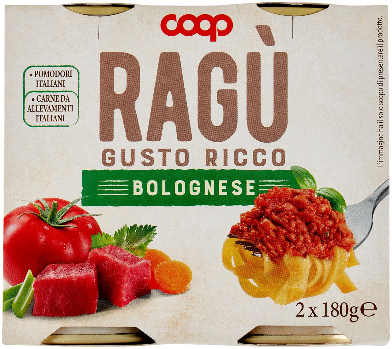 RAGU' ALLA BOLOGNESE COOP G180X2 - Immagine 01