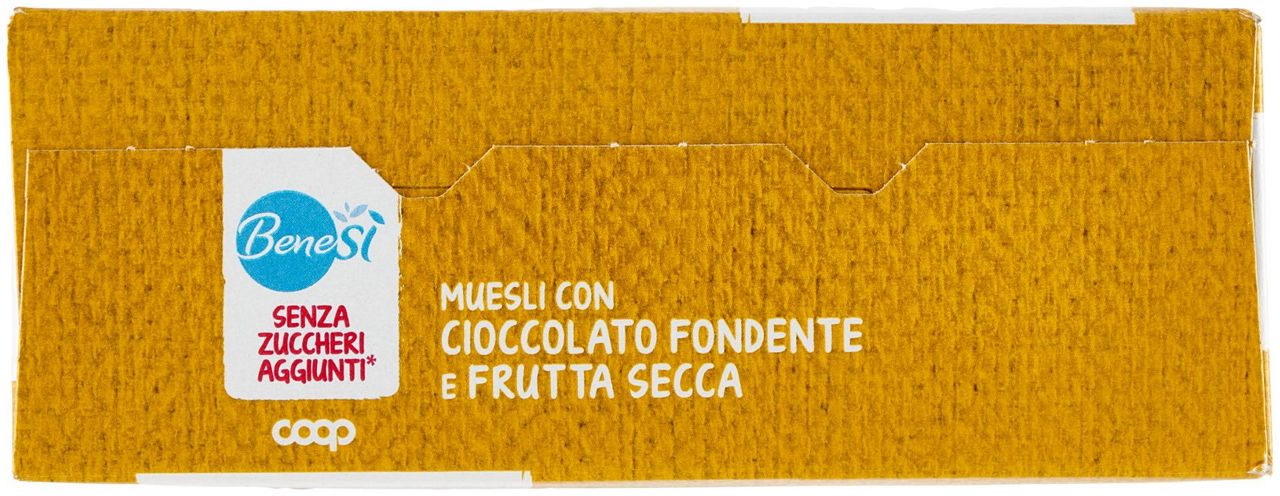 MUESLI S/ZUCCHERI AGG. C/CIOCC.FOND. E FRUTTA SECCA BENE.SI COOP SCATOLA G 375 - Immagine 41