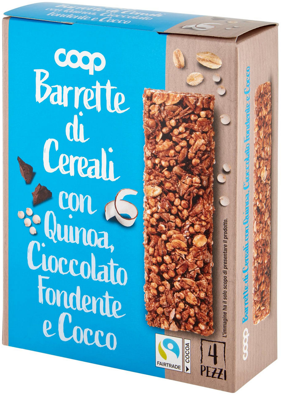 BARRETTE DI CEREALI INTEGR. C/QUINOA COCCO E CIOC.FOND.COOP ASTUCCIO PZ. 4 G 112 - Immagine 61