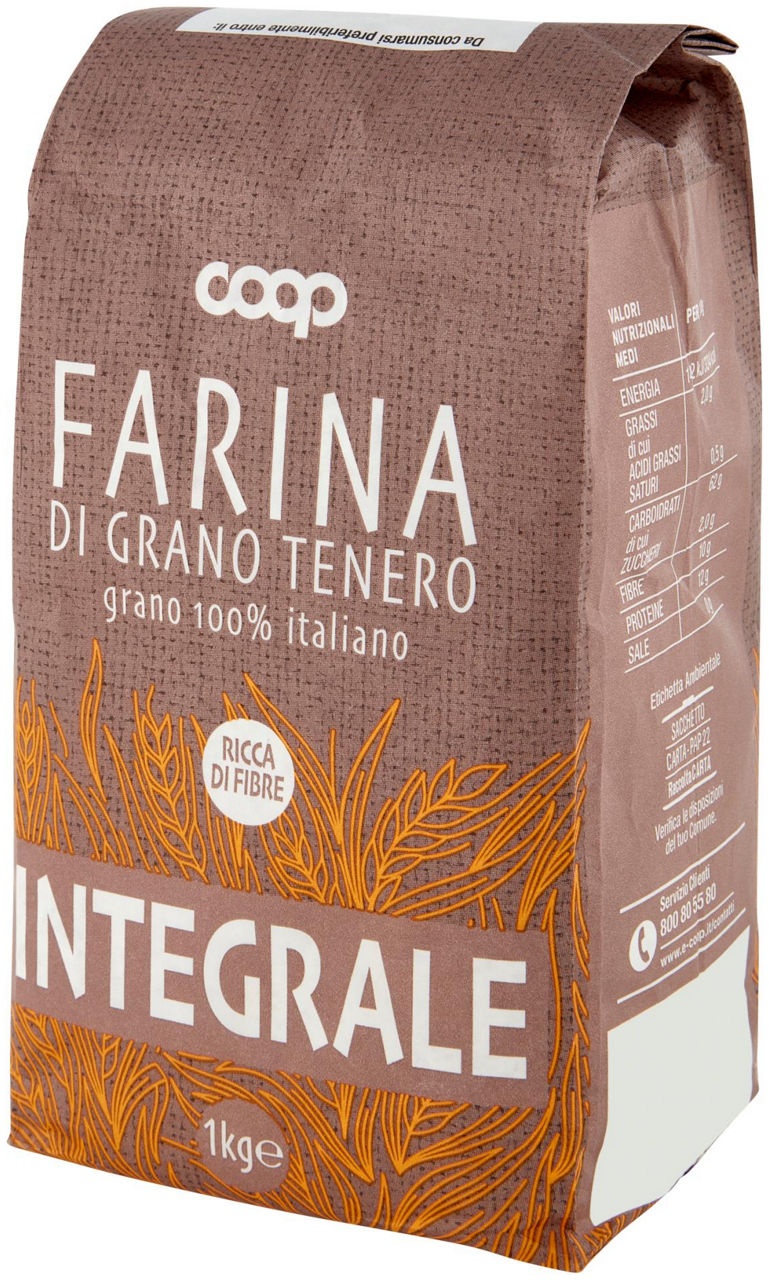 FARINA COOP INTEGRALE 100% ITALIA KG1 - 6