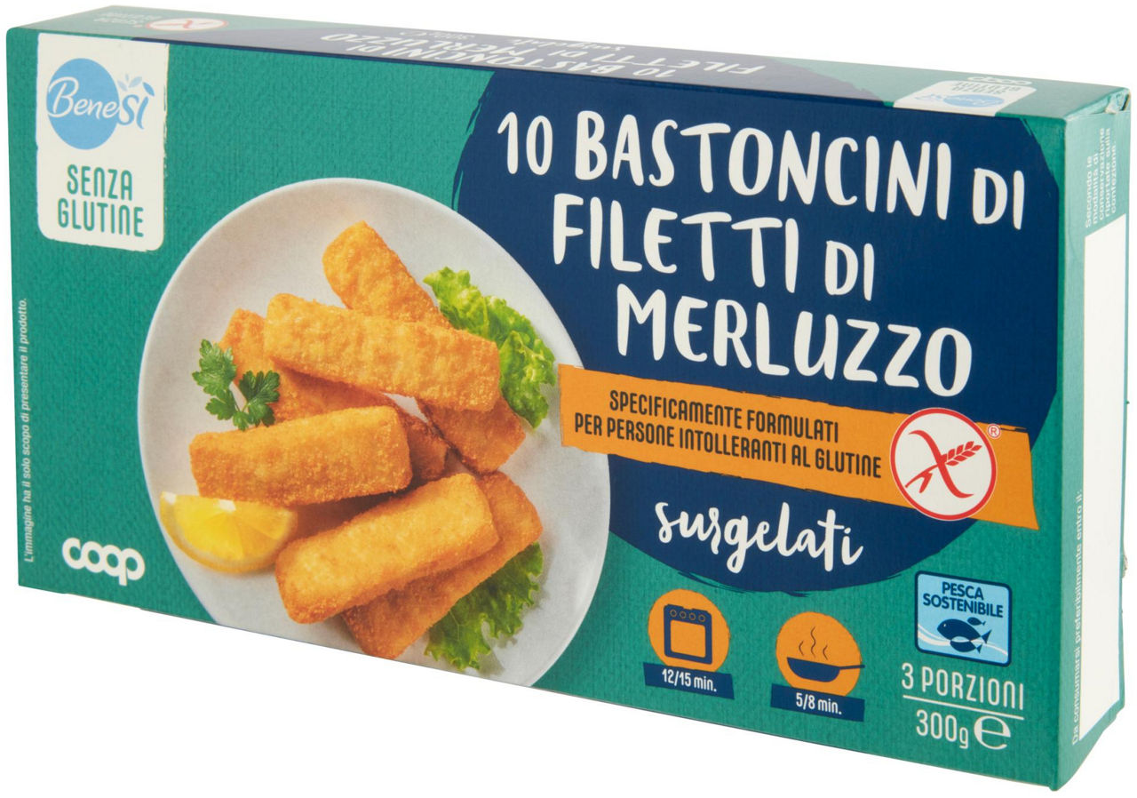 Bastoncini di filetti di merluzzo senza glutine surgelati 300 gr - Immagine 61