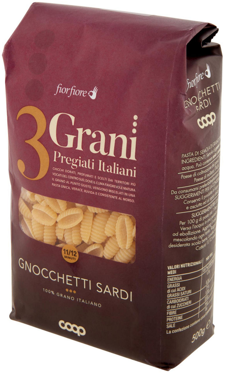 GNOCCHETTI SARDI SECCHI COOP FIOR FIORE 3 GRANI G 500 - 6