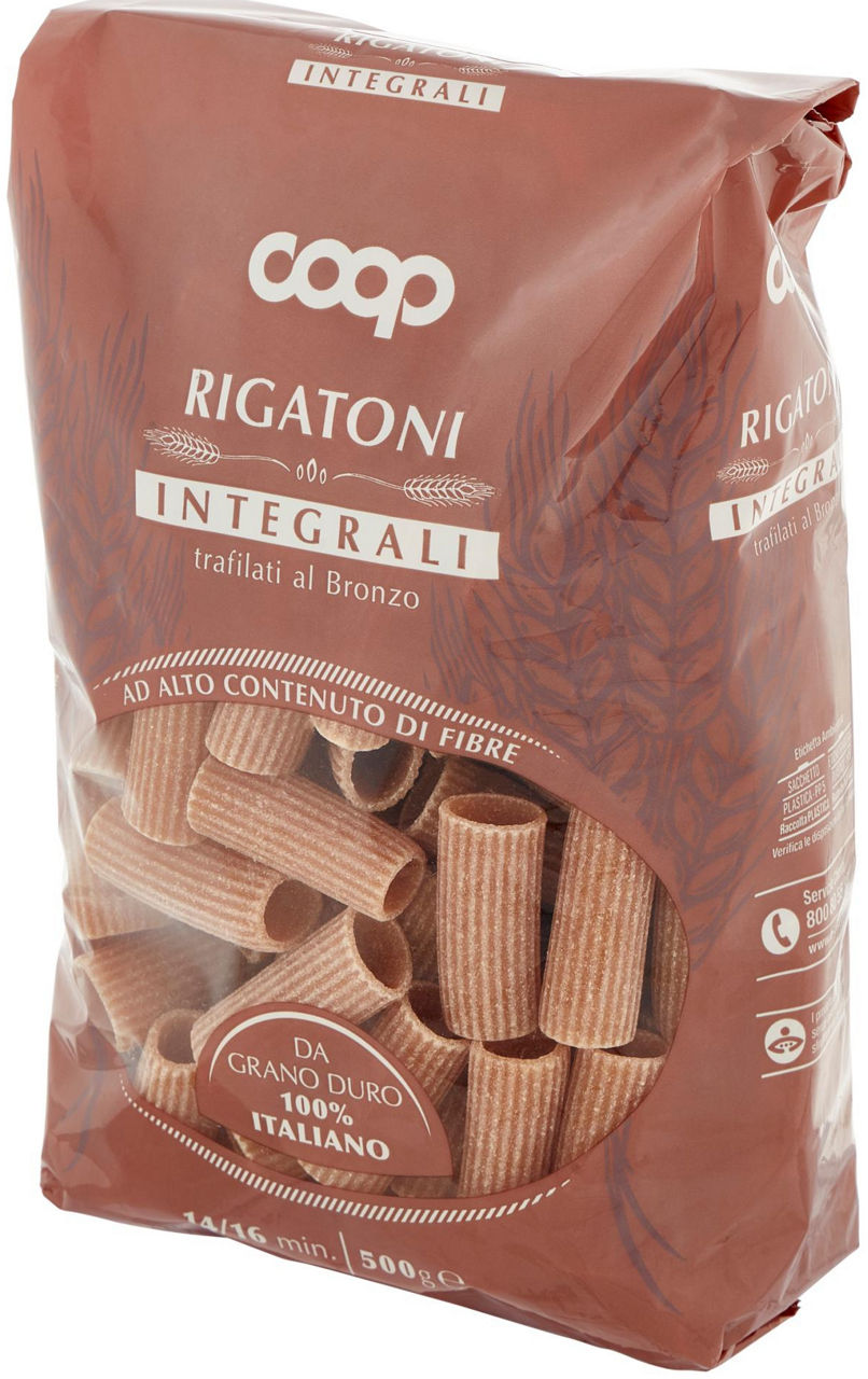 Rigatoni integrali grano 100% italiano 500 gr - Immagine 61