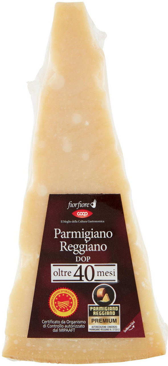 Parmigiano reggiano dop stagionato oltre 40 mesi fiorfiore g.300 ca