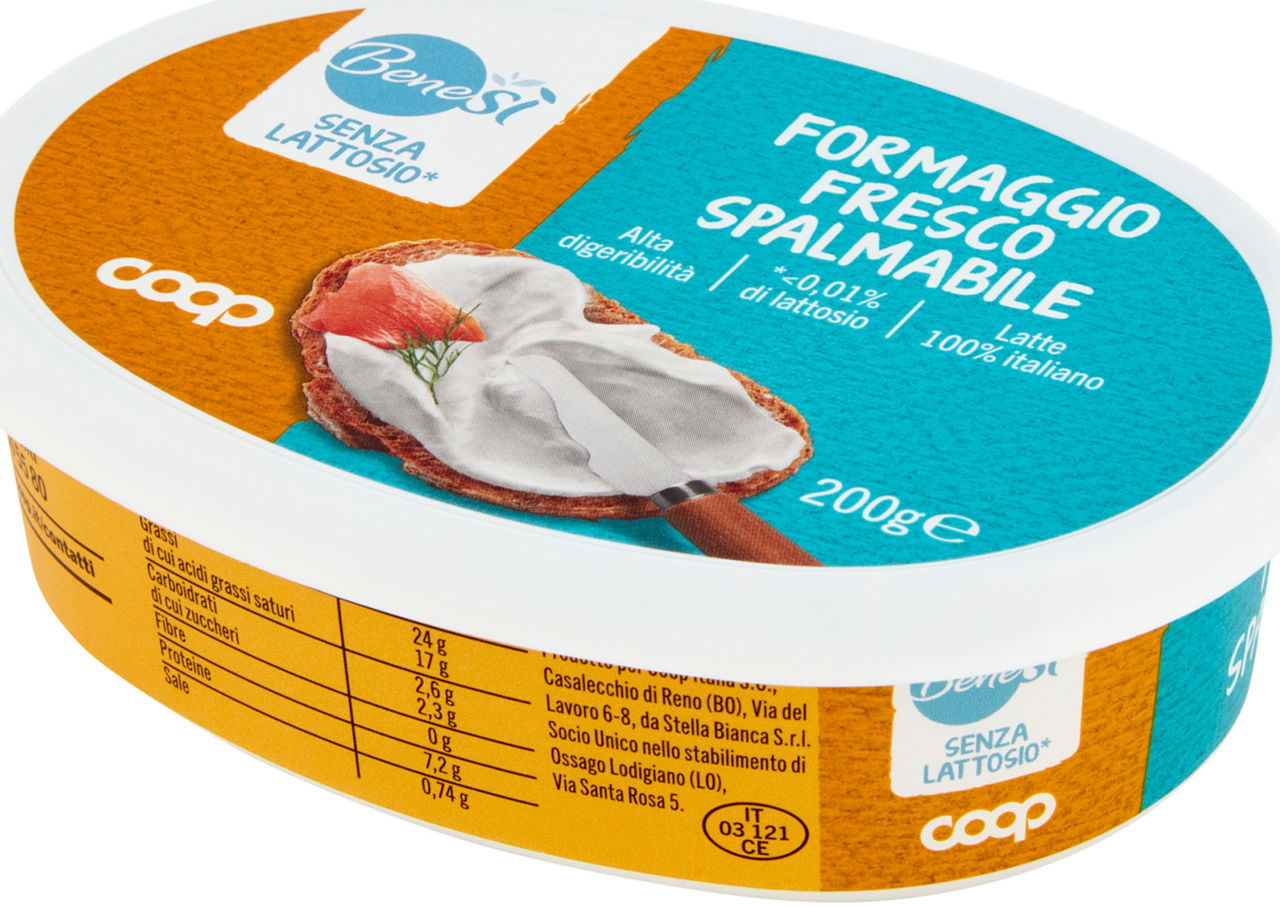 FORMAGGIO FRESCO SPALMABILE SENZA LATTOSIO BENE SI’ COOP  G 200 - Immagine 61