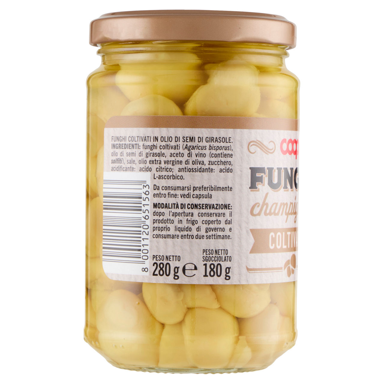 Funghi champignons in olio di girasole 280 gr - Immagine 11