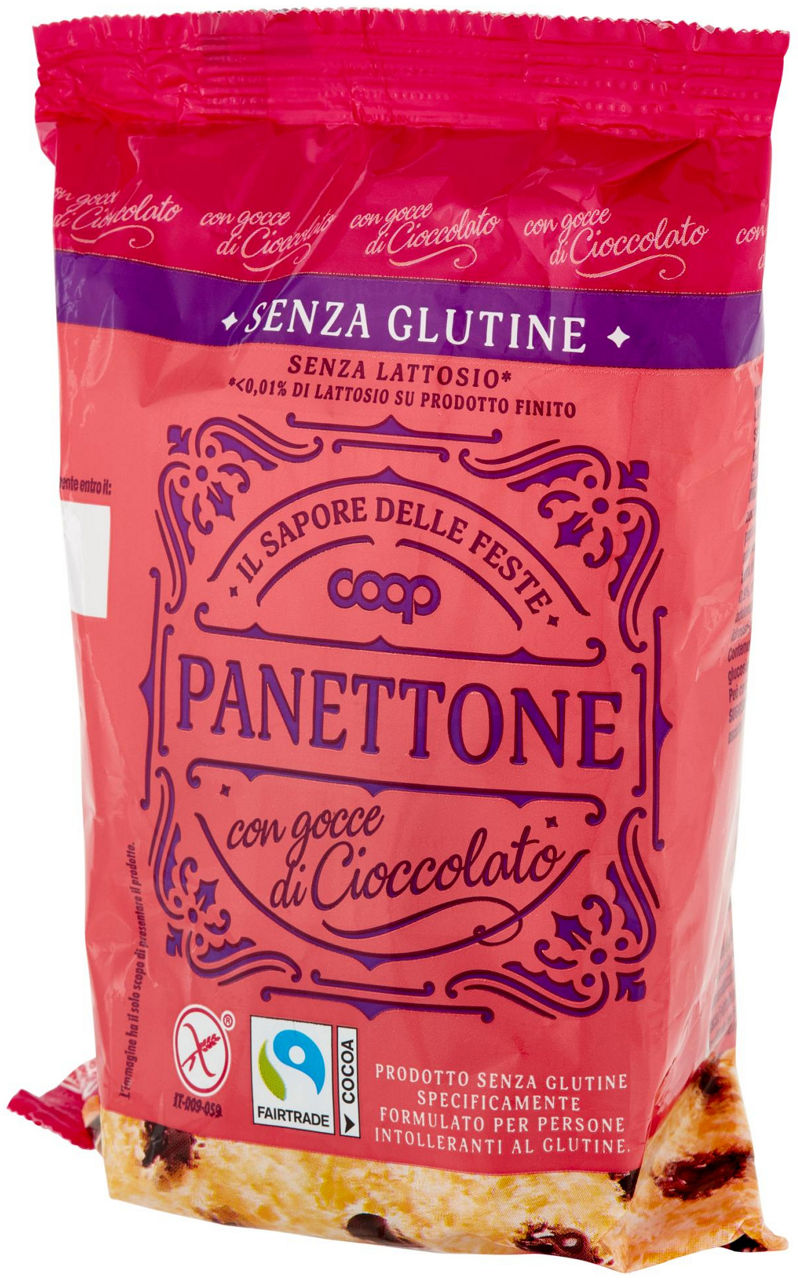 Mini panettone con gocce di gioccolato senza glutine e lattosio 100 gr - Immagine 61