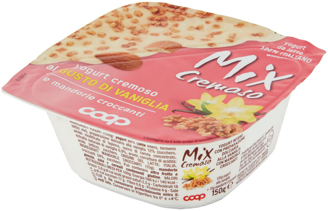 Yogurt cremoso alla vaniglia e mandorle croccanti 150 gr - Immagine 61