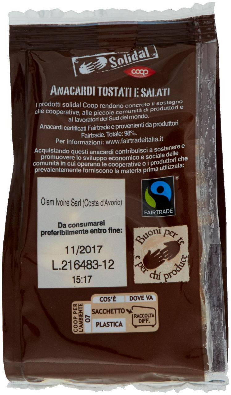 Anacardi Tostati e Salati 100 g - 2