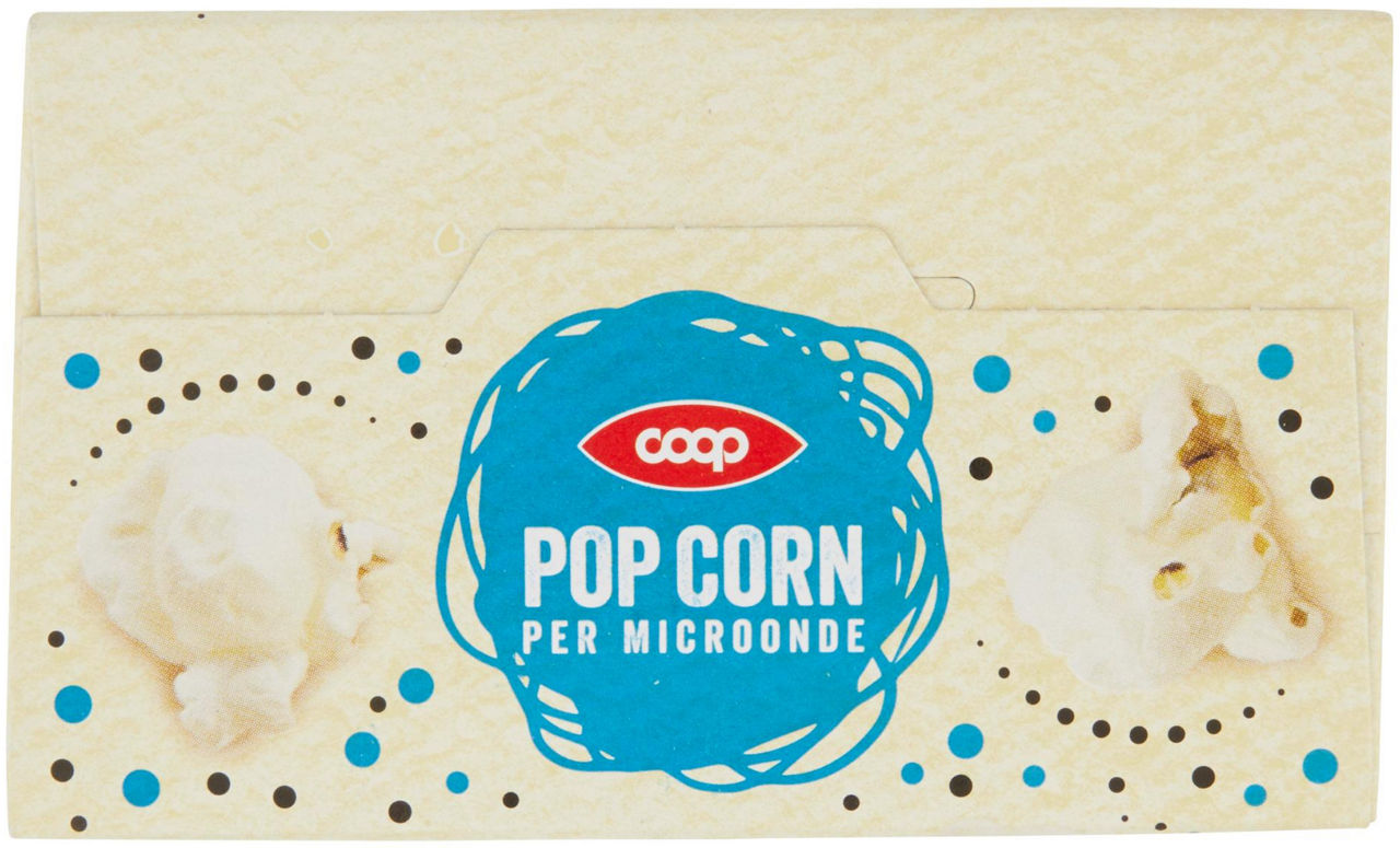 POP CORN MICROONDE COOP NO PALMA SCATOLA PZ.3 X GR. 80 - 4
