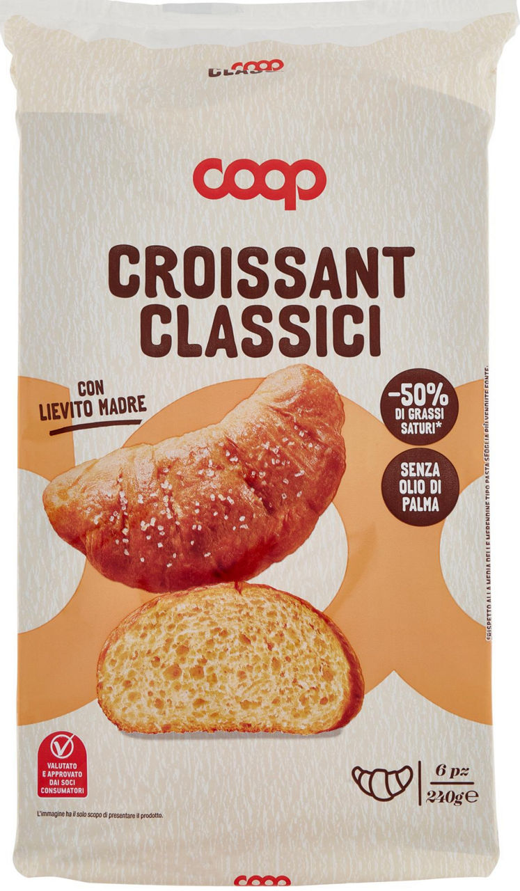 Croissant classici 6 pz 240 g - 0