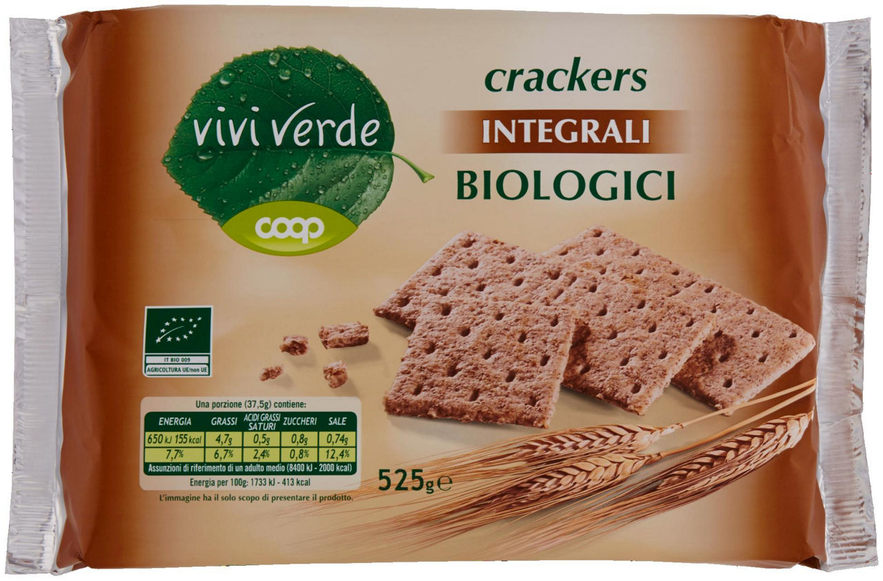 Crackers integrali Buiologico Vivi Verde 525 G - 0