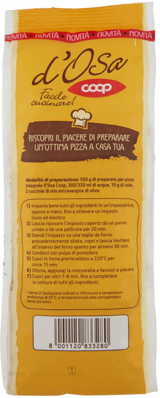 Preparato per Pizza Integrale 500 g - 4