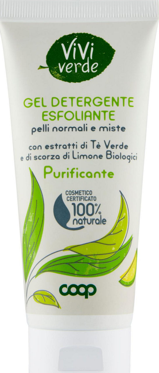 Gel Detergente Esfoliante pelli normali e miste Vivi Verde 100 ml - 0